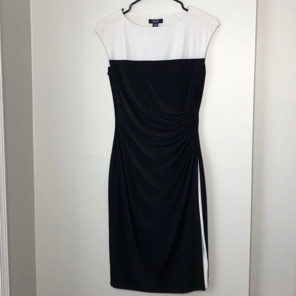 ✨ LAST CHANCE ✨ Chaps Black and White Dress | XS